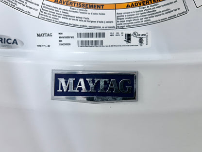 27 Inch Maytag  MHW3505FW 4.3 cu. ft. Front Load Washer Seam, Rapid Wash, Sanitize, 8 Wash Cycles, 4.3 cu. ft., 1,200 RPM Energy Star Rated , 444370