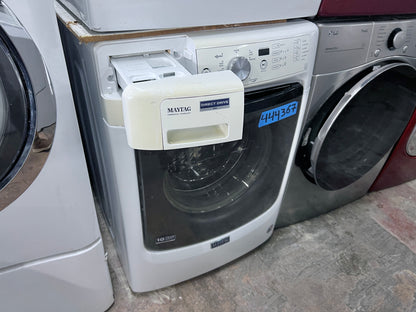 Maytag MHW3505FW 27 Inch 4.3 cu. ft. Front Load Washer Machine Steam, PowerWash, Rapid Wash, Sanitize Cycle, 8 Wash Cycles, 4.3 cu. ft., 1,200 RPM Energy Star , 444198