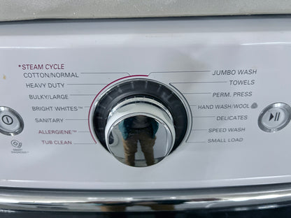 29 Inch LG TurboWash Series  WM8000HWA 5.1 cu. ft. Front Load Washer 14 Wash Cycles, 1,300 RPM, Steam Cycle, LG Twin Wash Compatibility, TurboWash,LoDecibel Quiet Operation, NeveRust Stainless Steel Drum ENERGY STAR Certification, White , 444369