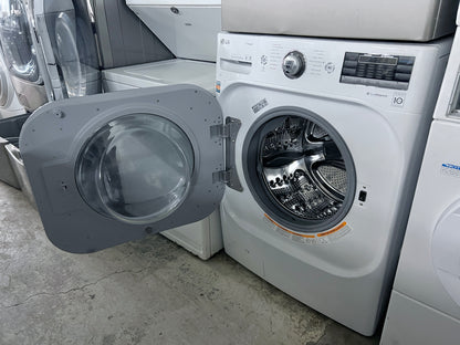 29 Inch LG TurboWash Series  WM8000HWA 5.1 cu. ft. Front Load Washer 14 Wash Cycles, 1,300 RPM, Steam Cycle, LG Twin Wash Compatibility, TurboWash,LoDecibel Quiet Operation, NeveRust Stainless Steel Drum ENERGY STAR Certification, White , 444369