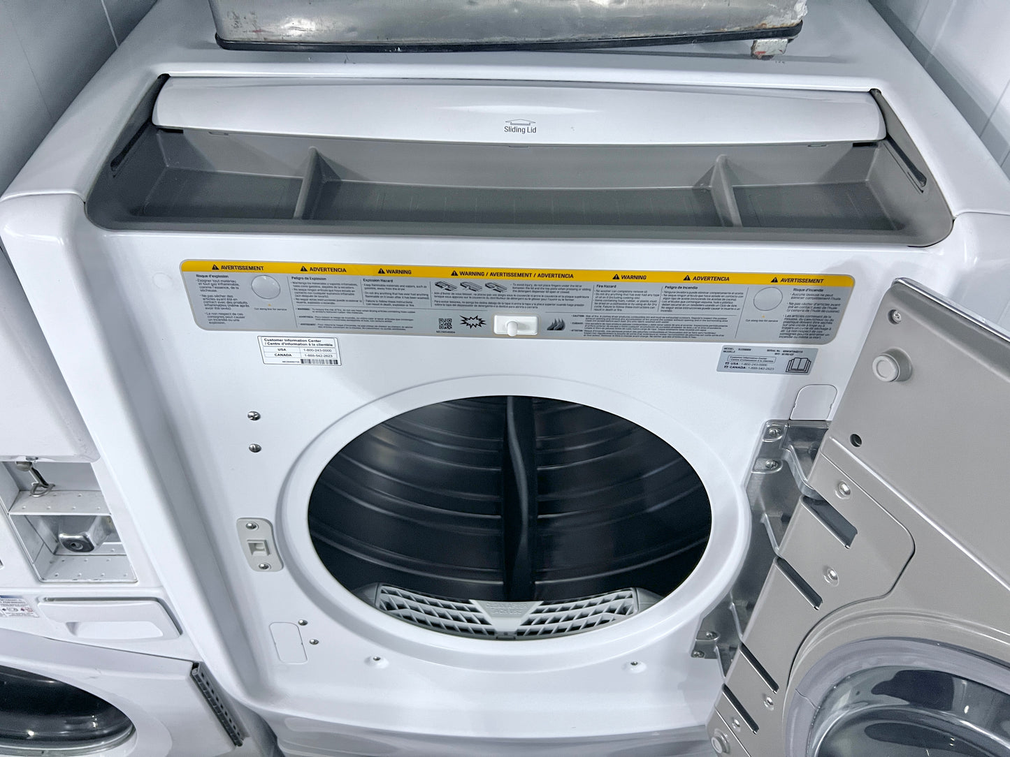 29 Inch LG TurboSteam Series  DLEX9000W 9.0 cu. ft. Electric Dryer TurboSteam, Front Load , Smart ThinQ Wi-Fi, SmartDiagnosis, Wrinkle Care, Sensor Dry, 14 Dry Cycles and 5 Temperature Selections, White , 444276