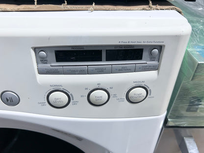 27 Inch LG  DLE2050W Front Load Electric Dryer Machine 7.1 cu. ft., 7 Drying Programs, 5 Temperature Levels, LED Display Sensor Dry ,Stackable ,  White, 444190