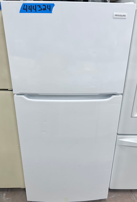 30 Inch Frigidaire  FFTR1835VW Top Freezer Refrigerator 18.3 Cu. Ft., Adjustable Shelves, Humidity-Controlled Crispers, Half-width Deli Drawer, Gallon Door Bins, Auto-Close Doors, EvenTemp Cooling System, ADA Compliant: White , 444324