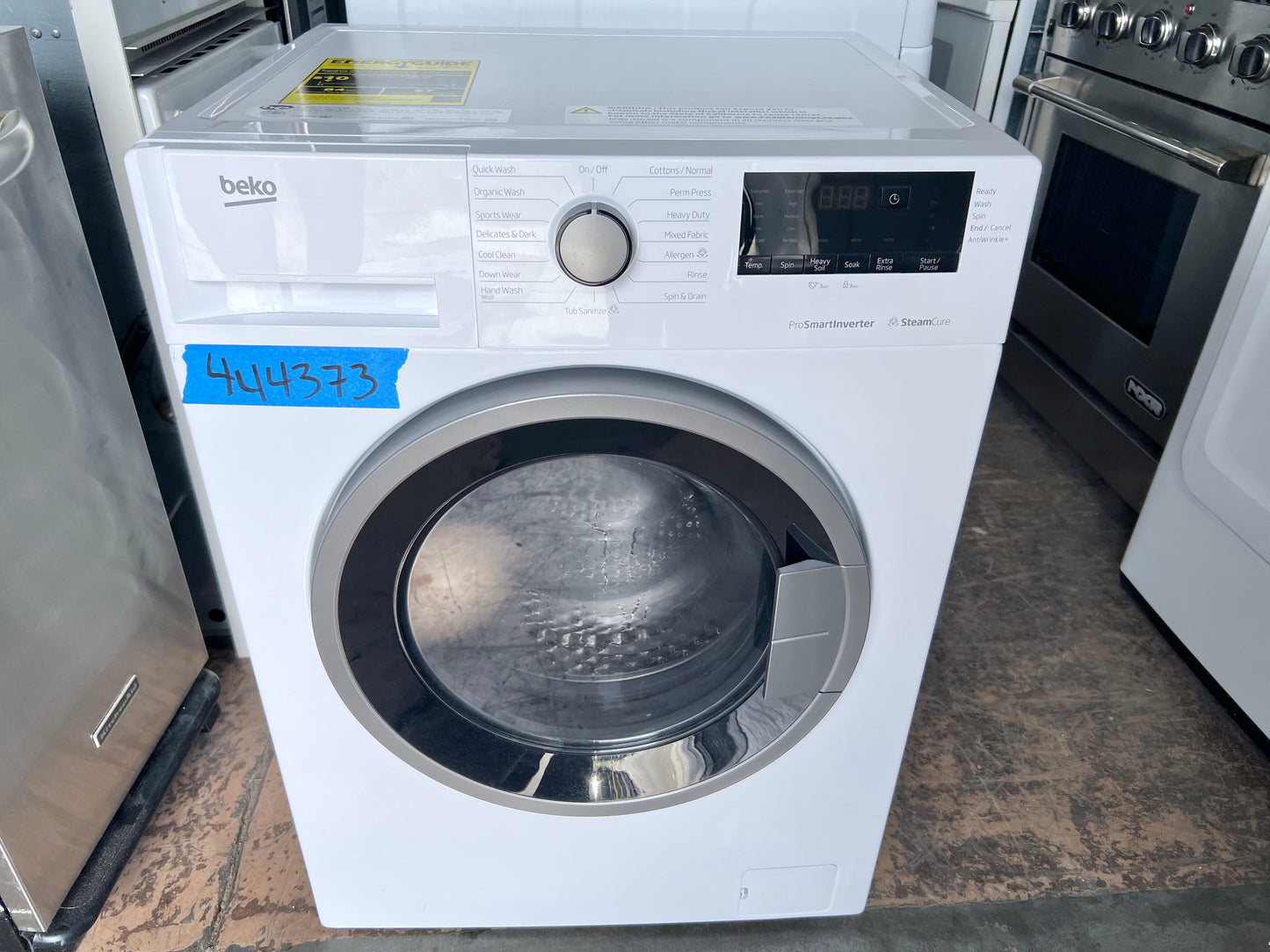 24 Inch Beko  BWM7200X Front Load Washer 1.95 Cu. Ft., 1200 RPM Spin Speed, AntiCrease, Child Lock, Lifetime Stainless Steel Drum, 15 Wash Cycles, Allergen Cycle, Down Wear Cycle, Organic Wash Cycle, ENERGY STAR , 444373