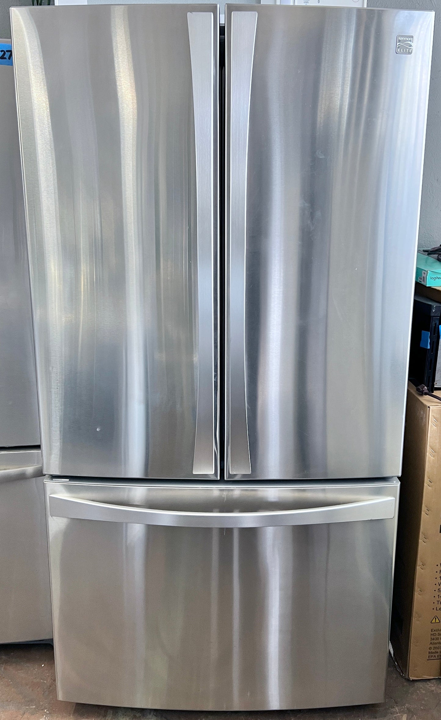 36 Inch Kenmore Elite manufactured by LG 74013 31 Cu Ft , French Door Style Bottom Freezer Stainless Steel Refrigerator , 795.74013.411, 131300