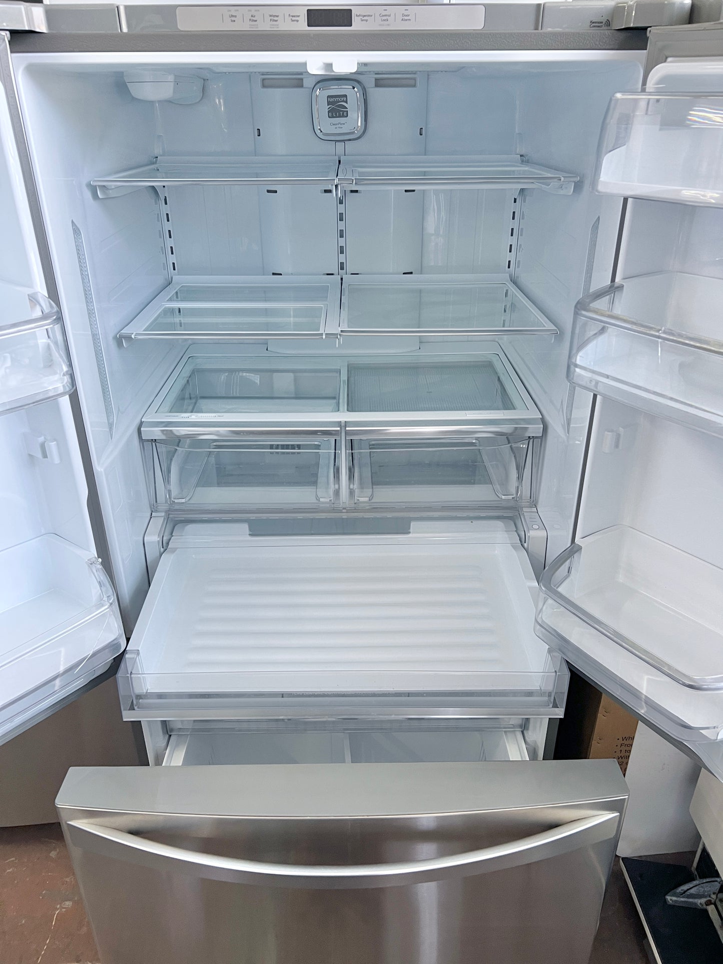 36 Inch Kenmore Elite manufactured by LG 74013 31 Cu Ft , French Door Style Bottom Freezer Stainless Steel Refrigerator , 795.74013.411, 131300