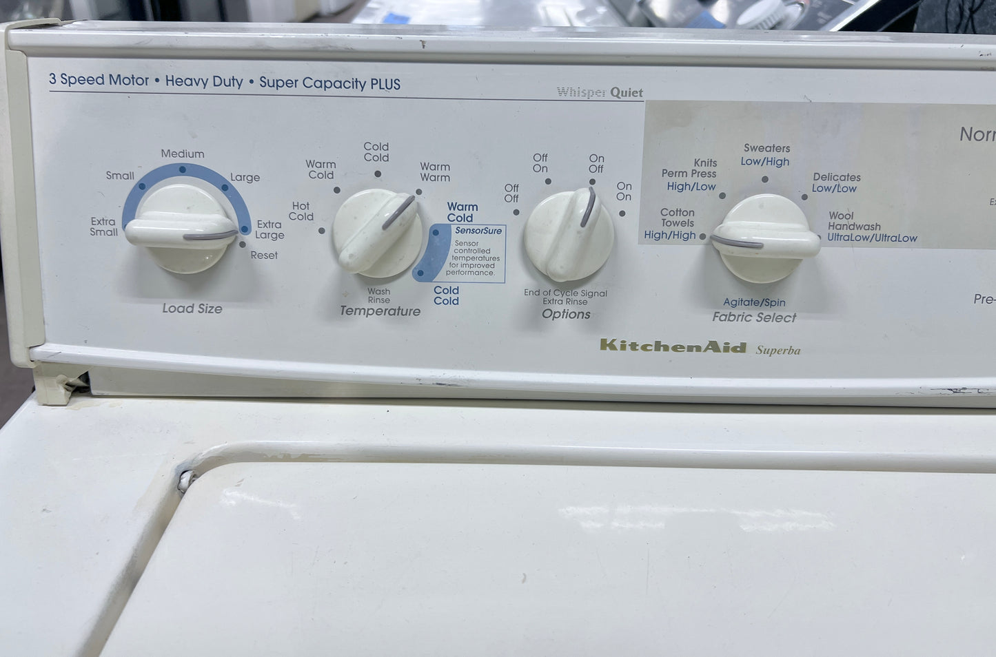Kitchenaid KAWS850GT0 Heavy Duty Top Load Washer Machine , with  Transmission non-HE , White , 444384