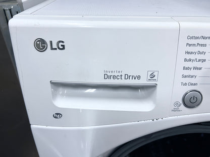 24 Inch LG WM3488HW Front Load Washer Dryer Combo 2-in-1 Machine , 2.3 cu. ft Capacity, 14 Wash Cycles, 10 Wash Options, Sanitary Cycle, 1,400 RPM,  LoadSense LoDecibel Quiet Operation, White , 101211