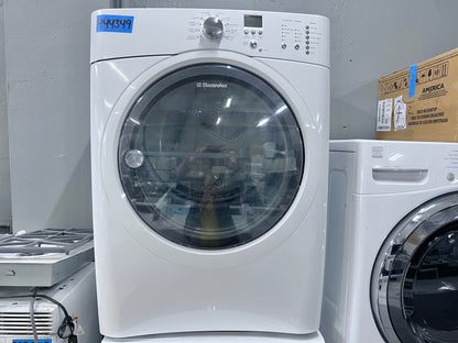 27 Inch 8 Cu Ft Electrolux IQ-Touch Series  EIGD50LIW Front Load Gas Dryer Machine , 11 Dry Cycles, Fast Dry, NSF Certified Sanitize Cycle , 444349