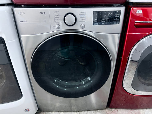 27 Inch LG  DLG3601V Gas Smart Dryer 7.4 Cu. Ft., LoDecibel , Front Loading Machine ,  FlowSense Duct Clogging Indicator, Smart Pairing, ThinQ,Sensor Dry, ENERGY STAR, Graphite Steel , 101399