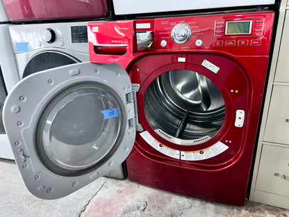 27 Inch LG Steam Dryer RED  DLGX3002R Front Load Gas Dryer Machine 7.4 cu. ft., Steam Fresh , Steam Sanitary , Wild Cherry , 444187