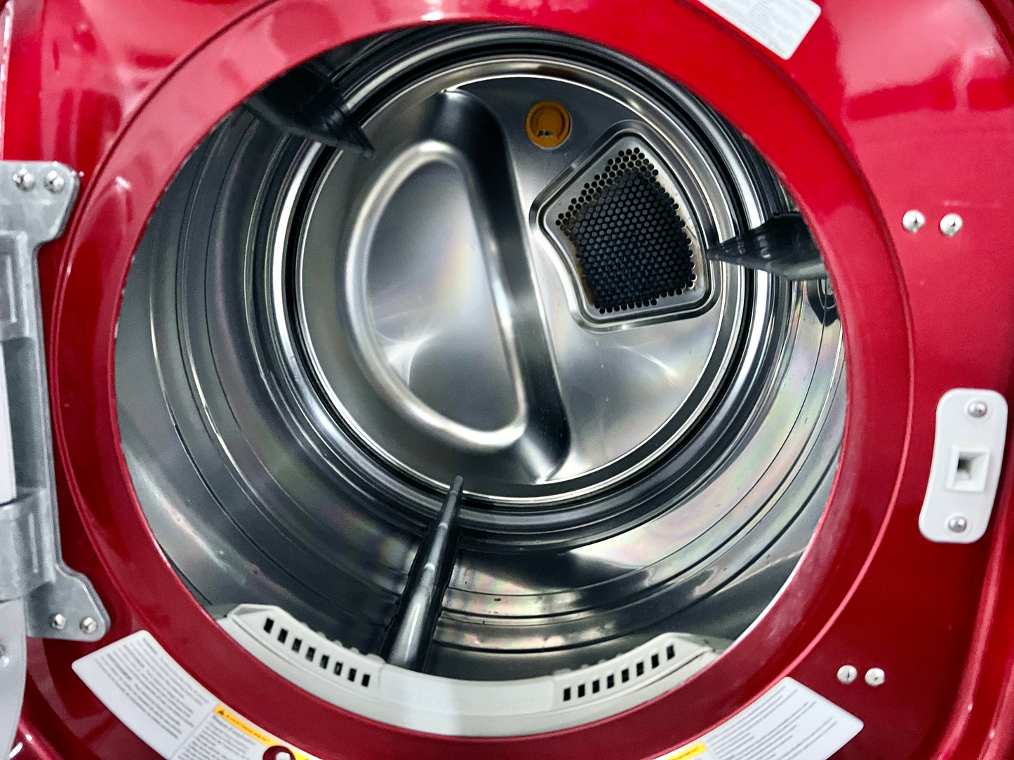 27 Inch LG Steam Dryer RED  DLGX3002R Front Load Gas Dryer Machine 7.4 cu. ft., Steam Fresh , Steam Sanitary , Wild Cherry , 444187