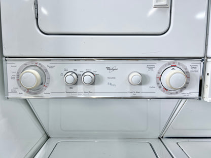 24 Inch Whirlpool  Laundry Center Stackable Washer Dryer LTE5243DQ Thin Twin Electric Electric 220V 240V ,, White , 444139