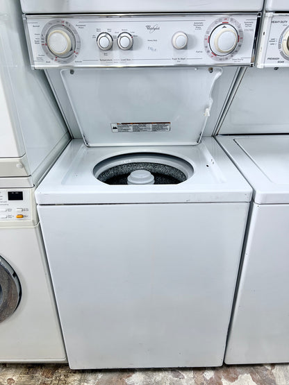 24 Inch Whirlpool  Laundry Center Stackable Washer Dryer LTE5243DQ Thin Twin Electric Electric 220V 240V ,, White , 444139