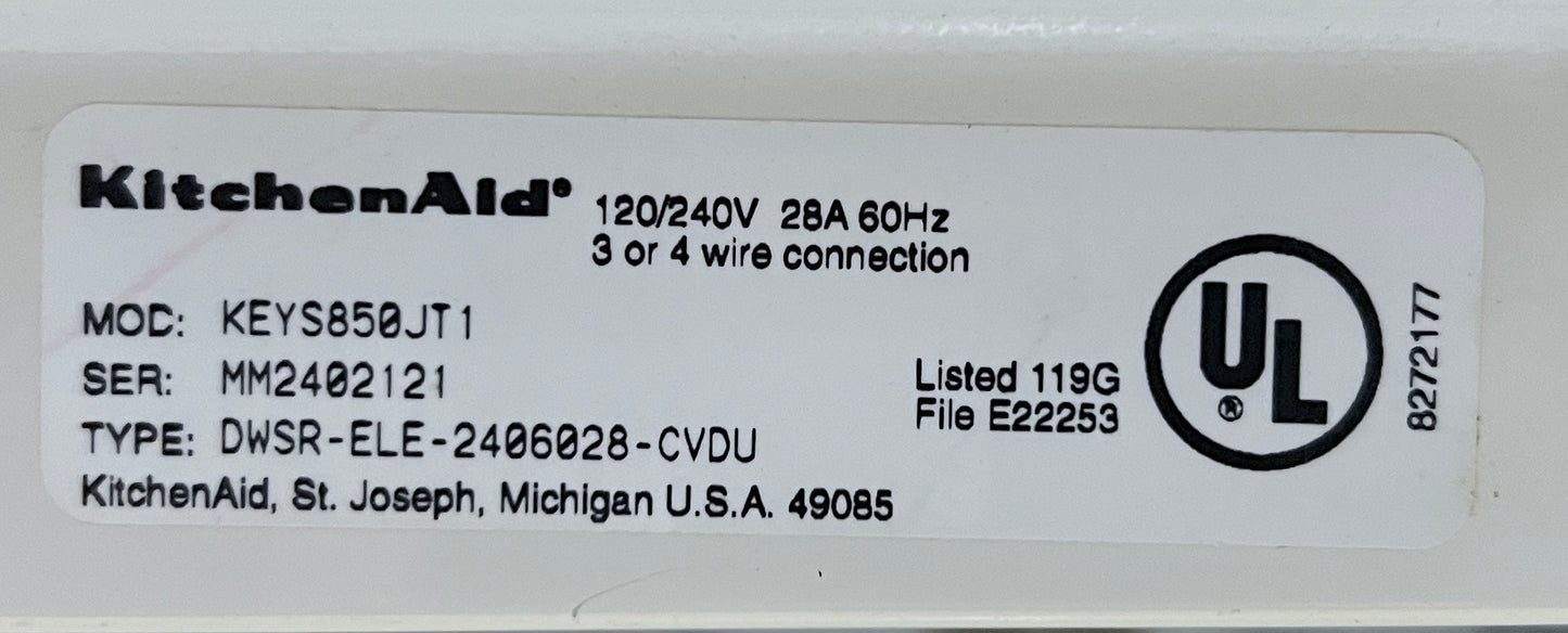 29 Inch Kitchenaid Heavy Duty Front Load Electric Dryer Machine KEYS850JT1  , 444385
