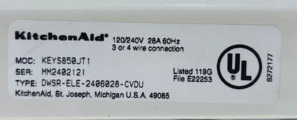 29 Inch Kitchenaid Heavy Duty Front Load Electric Dryer Machine KEYS850JT1  , 444385