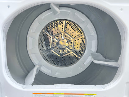 27 Inch Hotpoint  HTX26EASWWW Front Load Electric Dryer 6.2 cu ft, Auto Dry, Powerful Venting, Large Diffuser, Aluminized Drum, Removable Upfront Lint Filter and Reversible Dryer Door , New Open Box , 101393