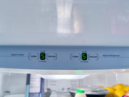 33 Inch GE GDSC3KCYCWW Bottom Freezer Refrigerator with Ice Maker , In White , 101351