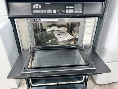 Whirlpool 30 吋壁掛式電微波爐和烤箱組合，黑色，二手，組合，888727