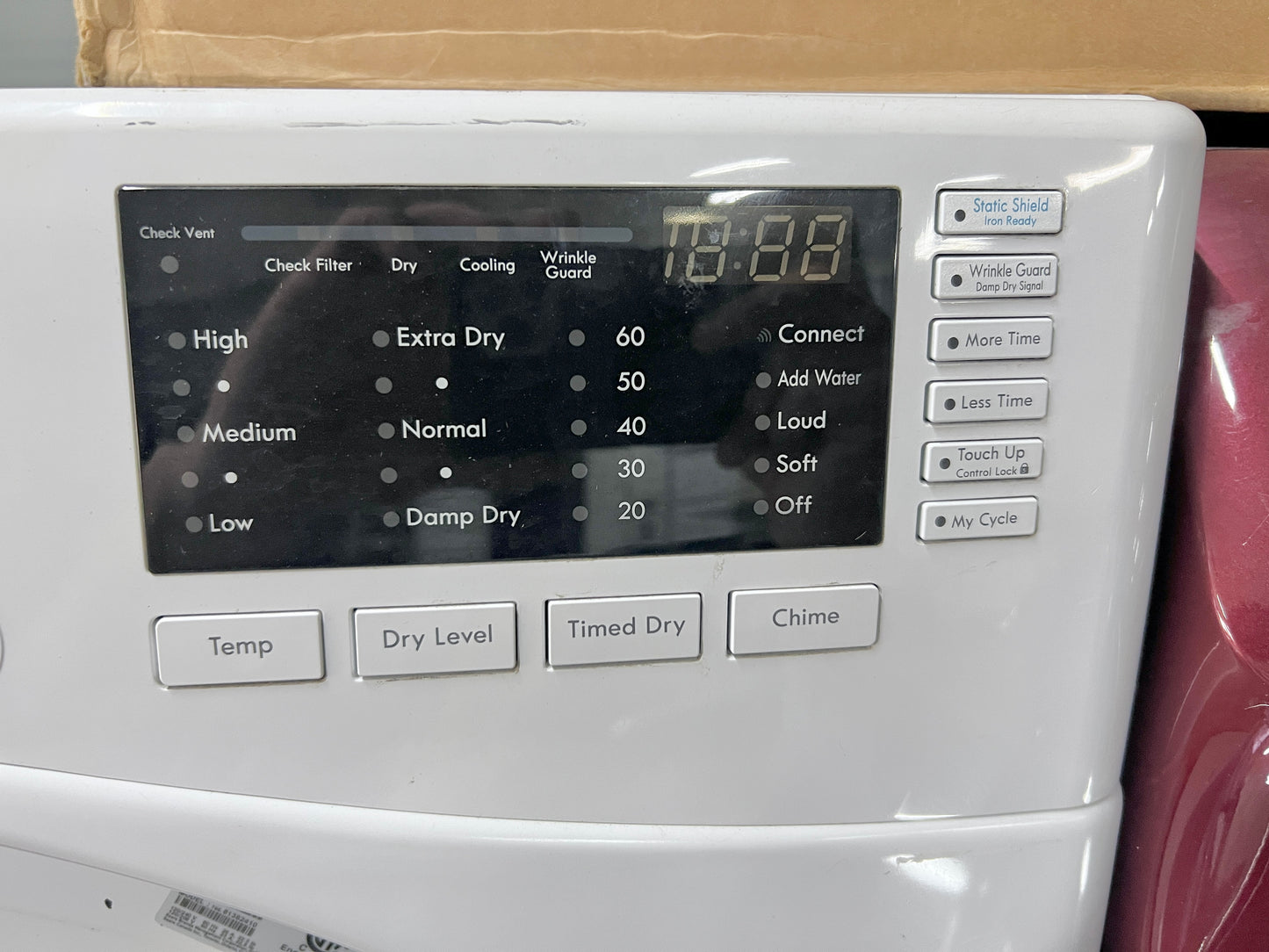 27 Inch Kenmore 7.4 Cu Ft Electric Dryer Machine with Steam , White , 81382 , 796.81382410 , 444126