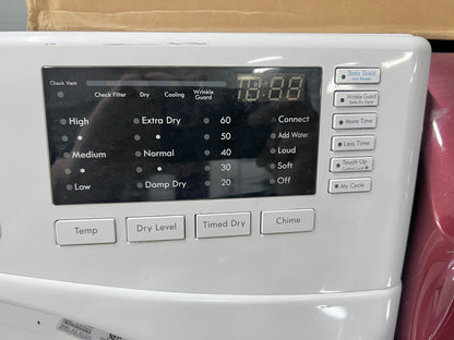 27 Inch Kenmore 7.4 Cu Ft Electric Dryer Machine with Steam , White , 81382 , 796.81382410 , 444126