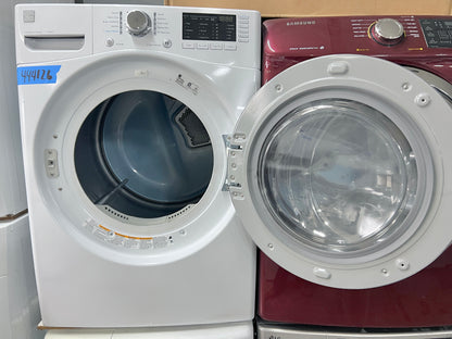 27 Inch Kenmore 7.4 Cu Ft Electric Dryer Machine with Steam , White , 81382 , 796.81382410 , 444126
