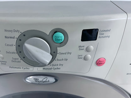 27 Inch Whirlpool GGW9200LW Front Load Gas Dryer Machine with Pedestal , White , 444294
