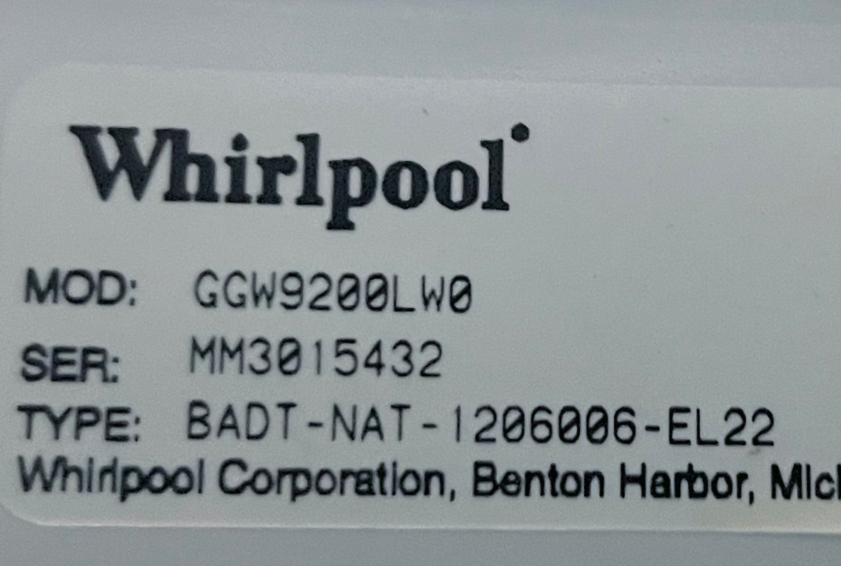 27 Inch Whirlpool GGW9200LW Front Load Gas Dryer Machine with Pedestal , White , 444294