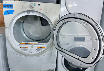 27 Inch Whirlpool GGW9200LW Front Load Gas Dryer Machine with Pedestal , White , 444294