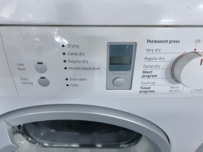 24 Inch Bosch Axxis Series  WTE86300US Compact Ventless Electric Front Load Dryer,3.9 cu. ft., 11 Drying Cycles, 4 Drying Options, LED Display Anticrease Feature , 444138