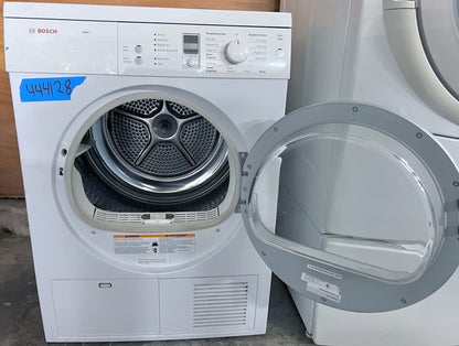 24 Inch Bosch Axxis Series  WTE86300US Compact Ventless Electric Front Load Dryer,3.9 cu. ft., 11 Drying Cycles, 4 Drying Options, LED Display Anticrease Feature , 444138
