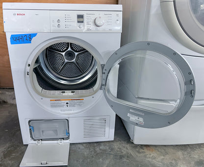 24 Inch Bosch Axxis Series  WTE86300US Compact Ventless Electric Front Load Dryer,3.9 cu. ft., 11 Drying Cycles, 4 Drying Options, LED Display Anticrease Feature , 444138