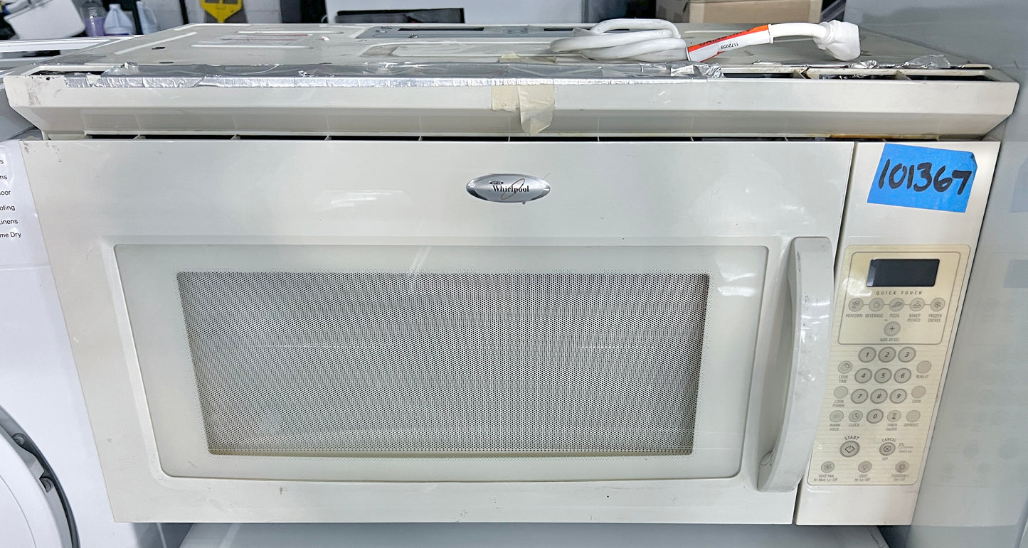 30 Inch Whirlpool  MH1170XST 1.7 Cu. Ft. Over the Range Microwave , 1,000 Watts of Power , 3-Speed Fan, Off White Bisque , 101367