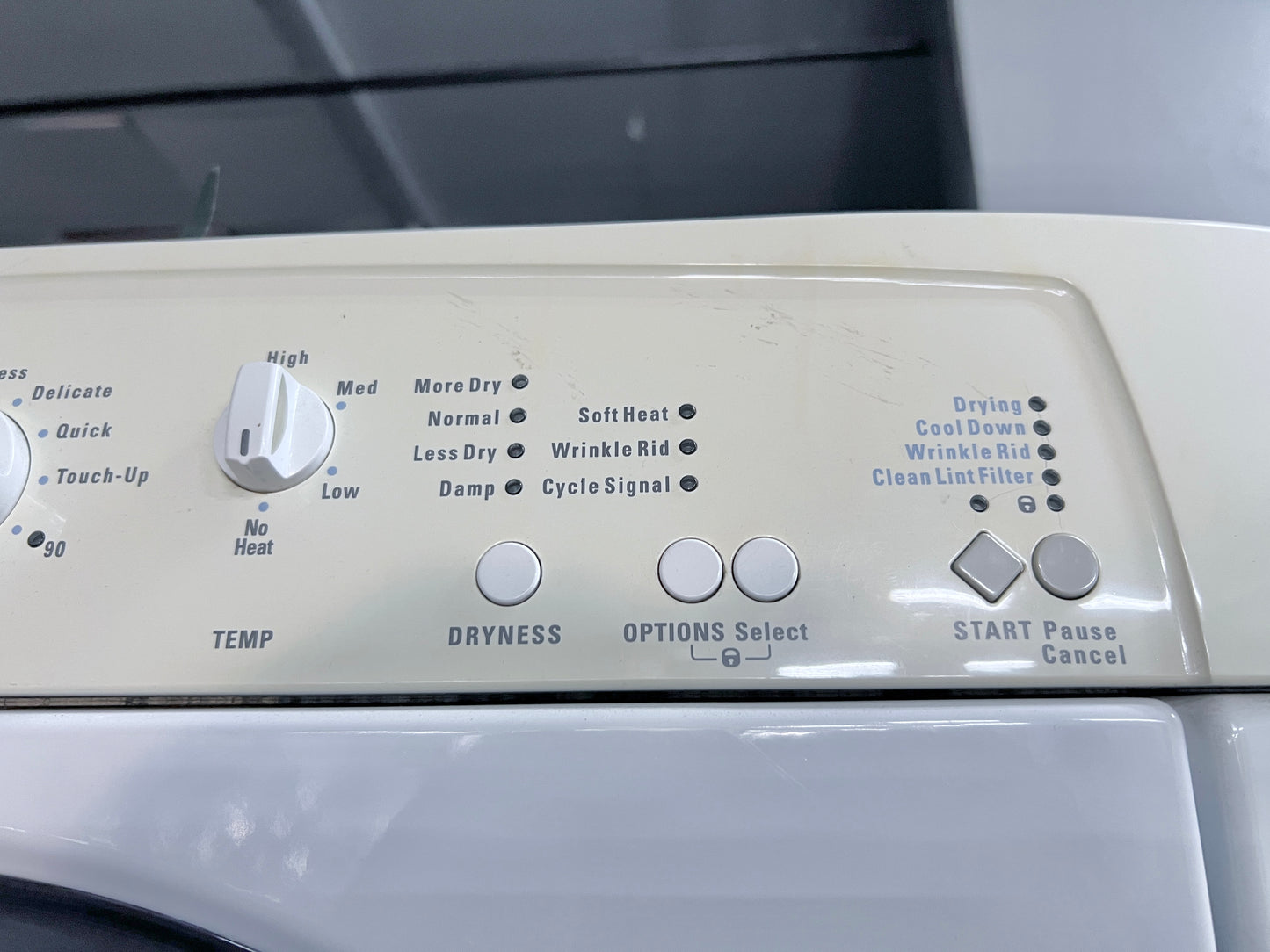 27 Inch Kenmore Front Load Electric Dryer , Stackable , White , 417.88042700, 444402