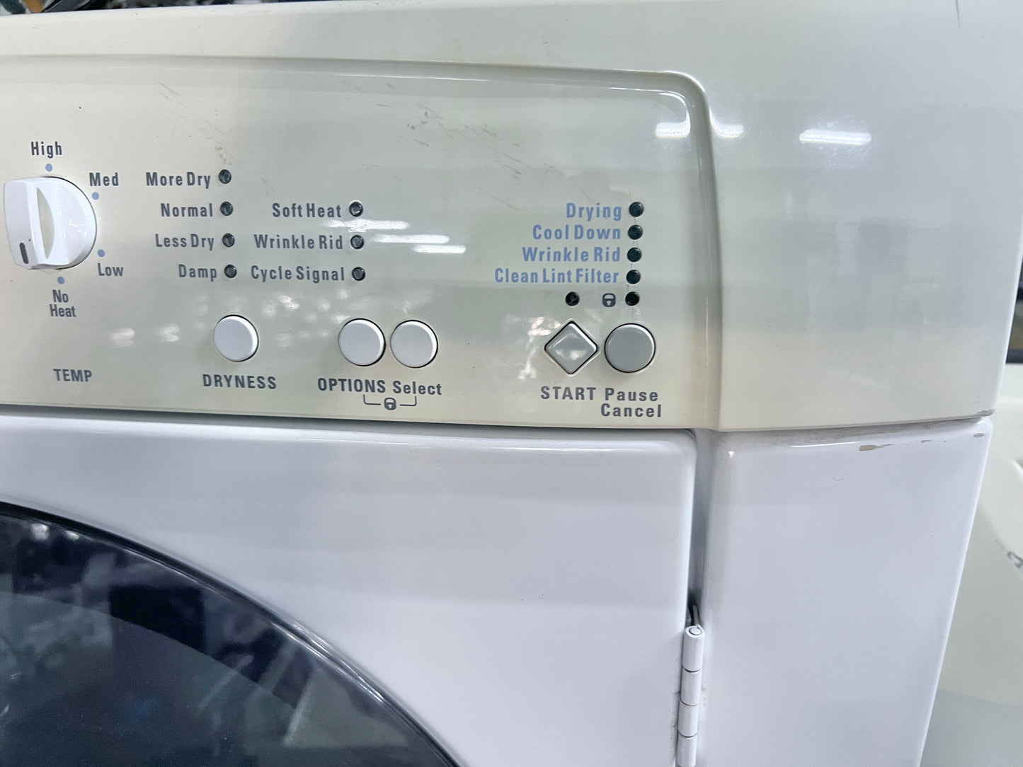 27 Inch Kenmore Front Load Electric Dryer , Stackable , White , 417.88042700, 444402
