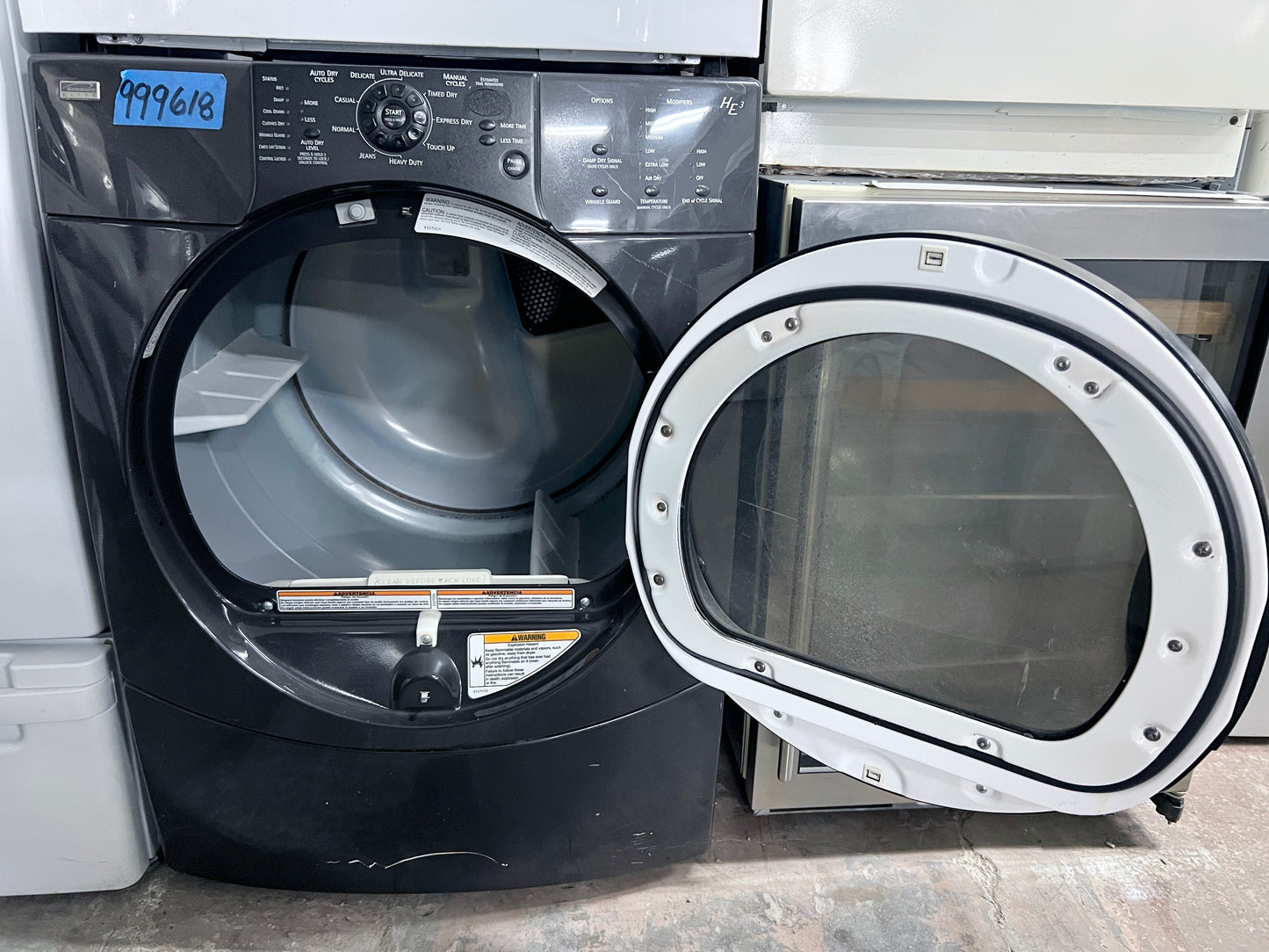 Kenmore Elite HE3 27 吋前置式瓦斯乾燥機黑色，110.94836201、999618