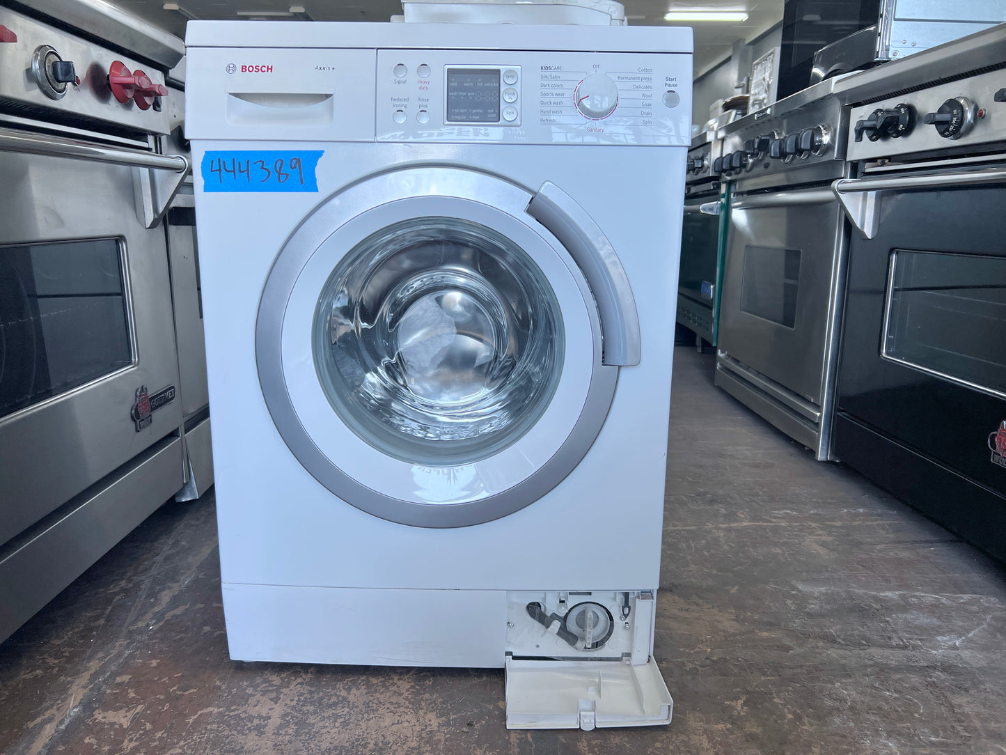 24 Inch Bosch Axxis Plus Series  WAS24460UC Compact Front Load Stackable Washer , 2.2 cu. ft. Capacity, 15 Wash Programs, Energy Consumption of 130 kWH/year, Touch Controls & LED Display 1,200 RPM Spin Speed , 444389