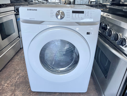 27 inch Samsung  DVE45T6000W  Front Load Electric Dryer 7.5 Cu. Ft., 10 Dryer Programs, Smart Care, Sensor Dry, Sanitize, Wrinkle Prevent, Eco Dry, ADA Compliant  , White 444391