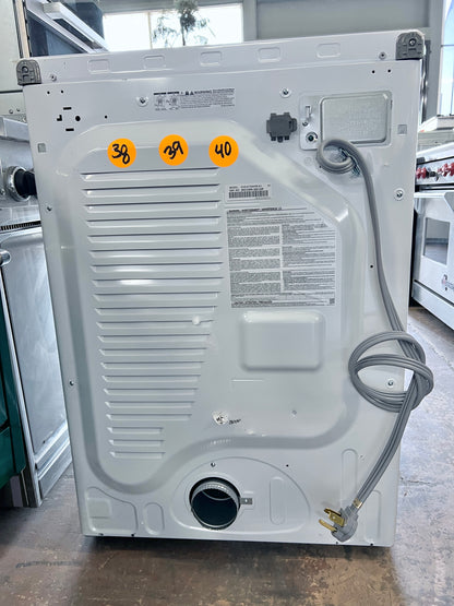 27 inch Samsung  DVE45T6000W  Front Load Electric Dryer 7.5 Cu. Ft., 10 Dryer Programs, Smart Care, Sensor Dry, Sanitize, Wrinkle Prevent, Eco Dry, ADA Compliant  , White 444391