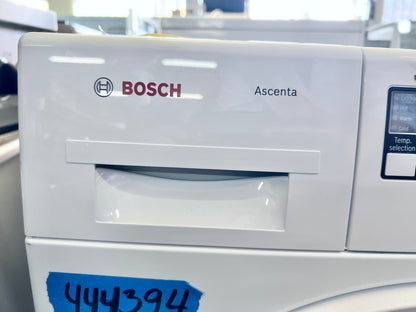 24 Inch Bosch Ascenta Series  WAP24200UC Front Load Compact Washer 2.2 cu. ft., Raindrop Structured Stainless Steel Drum, Anti Vibration Circular Side Walls, 30 Min. Quick Wash , White Door , 444394