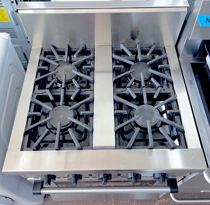 30 Inch Thermador Professional 4 Burner Gas Range , Heavy Grates ,  Convection Oven , Stainless Steel 444194
