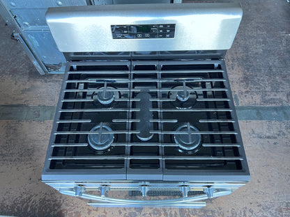 30 Inch Whirlpool  WFG525S0JS  Gas Range 5 Sealed Burners, 5 cu ft Oven, Continuous Grates, Self-Cleaning, Center Oval Burner, Frozen Bake, Stainless Steel ,  Closed Door Broiling, Control Lock , 444399