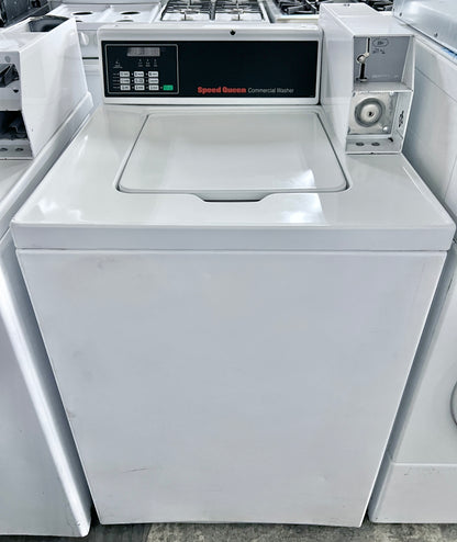 27 Inch Speed Queen SWNNX2HP115TW Coin Operated Top Load Washer , Commercial Grade, Stainless Steel Tub , 444406
