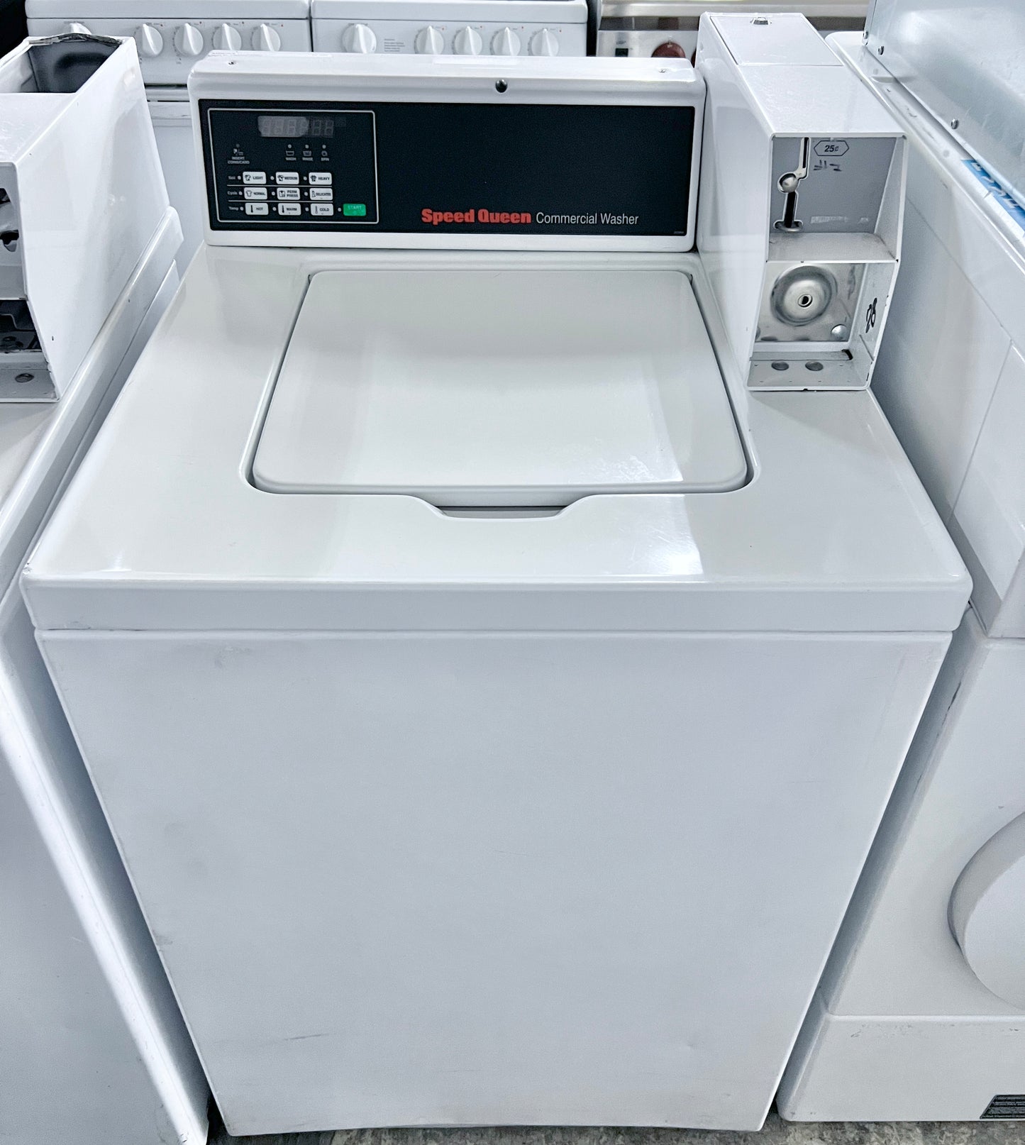 27 Inch Speed Queen SWNNX2HP115TW Coin Operated Top Load Washer , Commercial Grade, Stainless Steel Tub , 444406