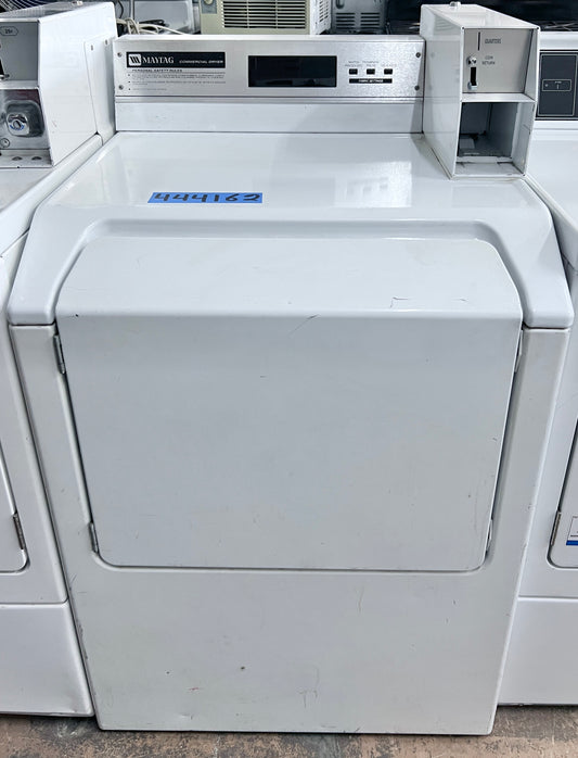 27 inch Maytag Commercial Coin Operated Front Load Electric Dryer Machine,  White , 444162