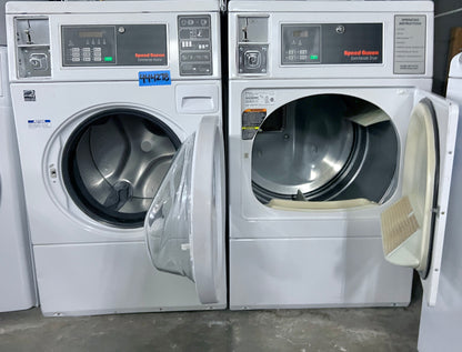 Speed Queen Coin Operated Washer Electric OR Gas Dryer Set , White,  SFNNCASP115TW01 , Commercial Grade , 444278