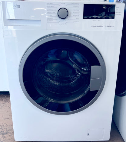 24 Inch Beko  New Open Box BWM7200X Front Load Washer 1.95 Cu. Ft., 1200 RPM Spin Speed, AntiCrease, Child Lock, Lifetime Stainless Steel Drum, 15 Wash Cycles, Allergen Cycle, Down Wear Cycle, Organic Wash Cycle, ENERGY STAR , 444410