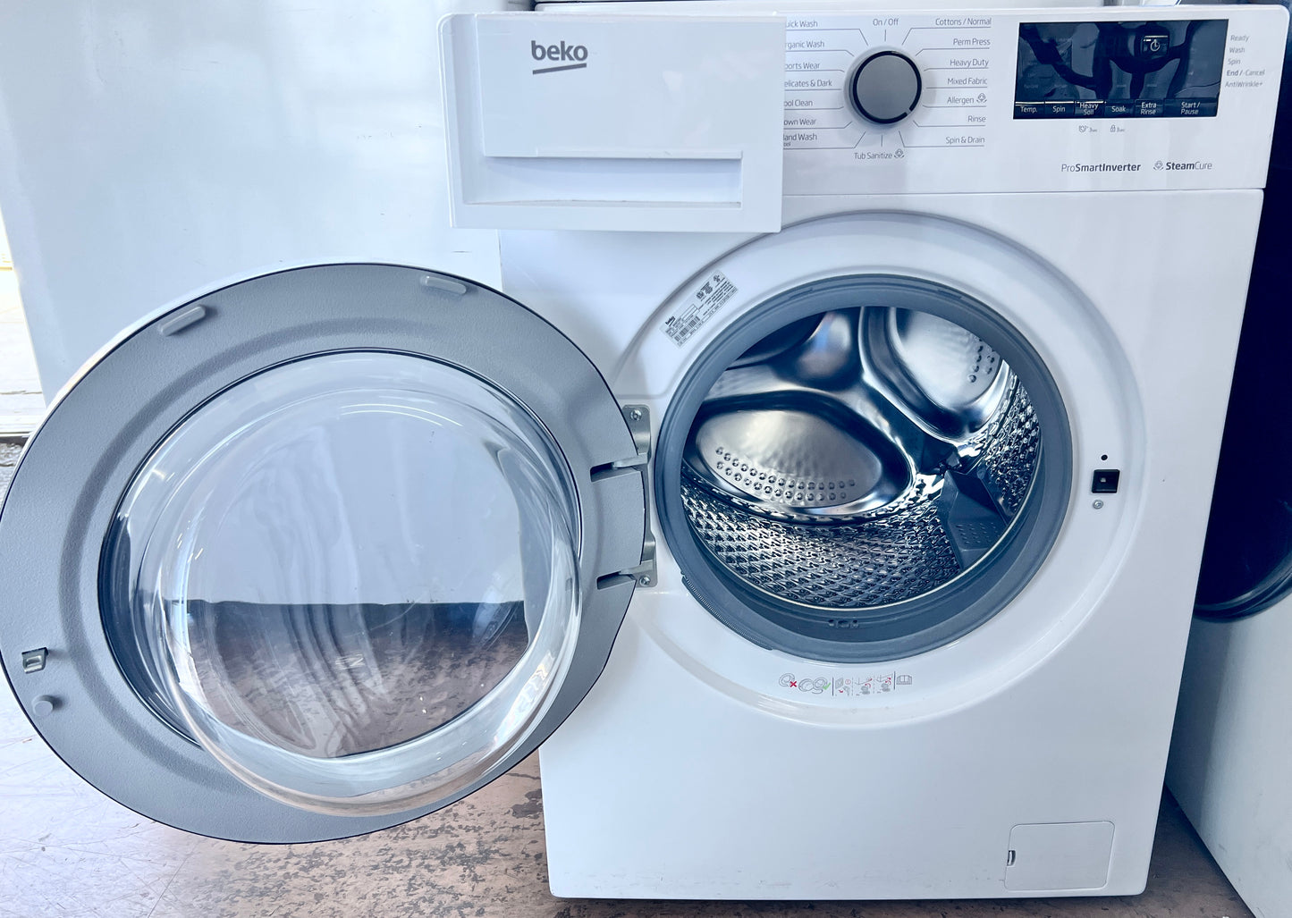 24 Inch Beko  New Open Box BWM7200X Front Load Washer 1.95 Cu. Ft., 1200 RPM Spin Speed, AntiCrease, Child Lock, Lifetime Stainless Steel Drum, 15 Wash Cycles, Allergen Cycle, Down Wear Cycle, Organic Wash Cycle, ENERGY STAR , 444410