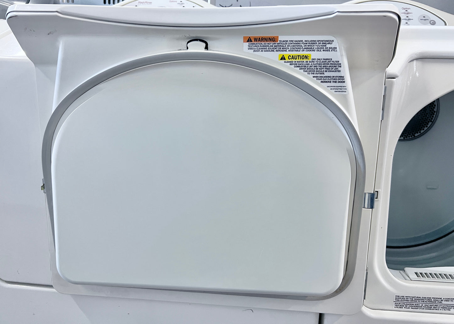 27 Inch Maytag MDG5500AWQ ,  Front Load Gas Dryer Machine Off White Beige ,  Bisque  444415