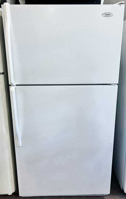 33 Inch 20 Cu Ft Whirlpool ET1PHKXPQ Top Freezer White Refrigerator ,  65 Inch Height , 444414